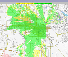 East Valley Repeater Coverage Map